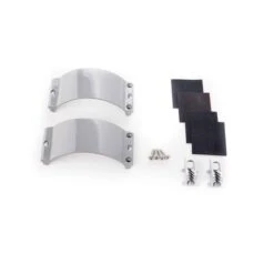 Kit Palan UNIFIBER 2x Clamcleat CL244/S5  Ash Grey Strap, 4x Screws, 4x Rubber